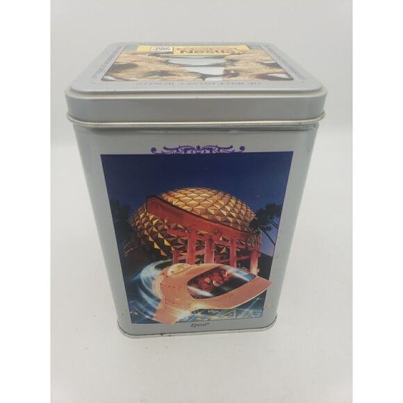 1996 Nestle Toll House 25th Anniversary Walt Disney World Tin Epcot Beauty Beast - Picture 1 of 8